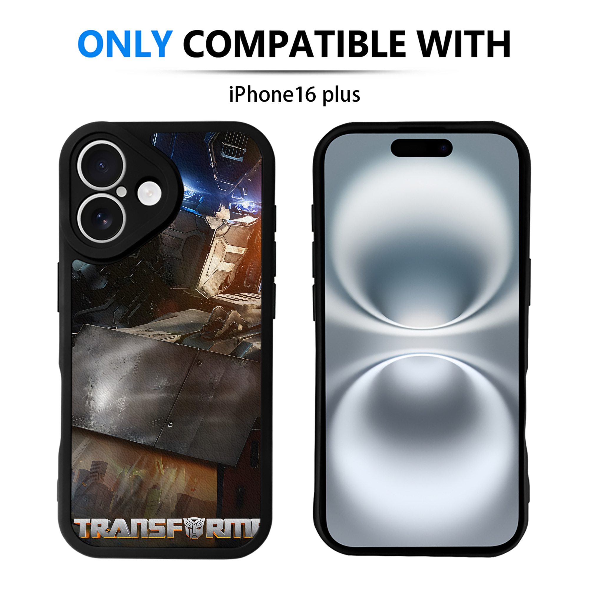 （画像用） Transformers トランスフォーマー 【iPhone 16シリーズ対応】シリコンスマホケース（レザー調） 材質：シリコン